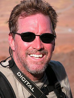 Shooting the ancient petroglyphs, Twyfelfontein, Namibia, November 2003