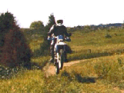 Small getting some air on my DR300 17.0 K